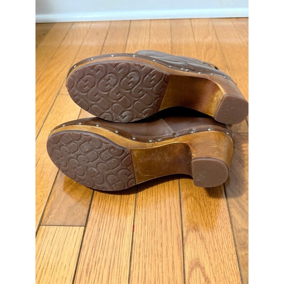 UGG Lynnea Leather Ankle Boots Size 7 - Picture 7 of 10